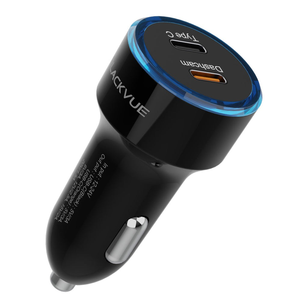 Dual USB-C - Alimentatore dashcam accendisigari