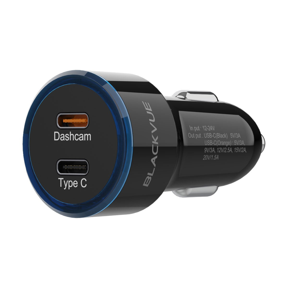 Dual USB-C - Alimentatore dashcam accendisigari